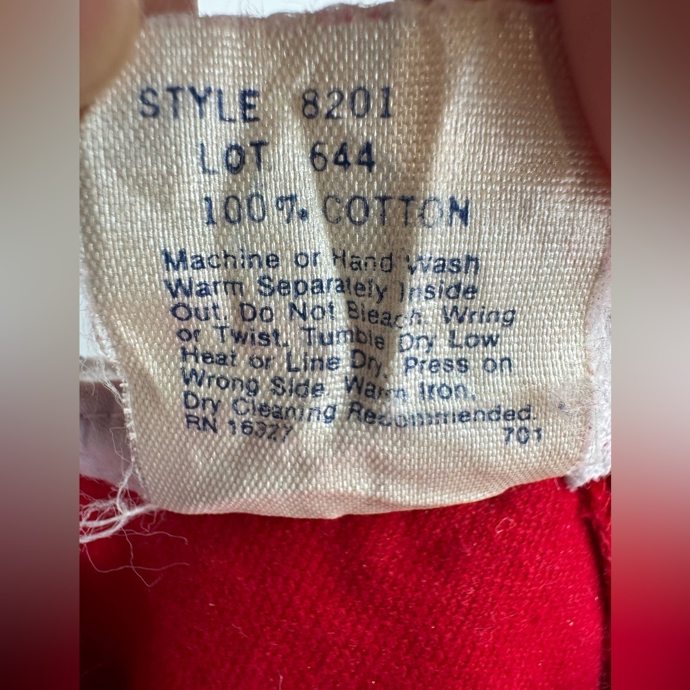 Vintage Good Lad Red Velvet Baby Dress – 24M - Picture 5 of 8